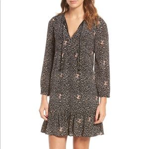 Madewell silky paisley dress size 10